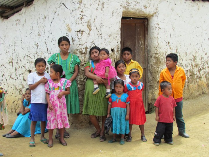 Guatemalan Family A family in Guatemala waits to receive assistance at a health-care clinic