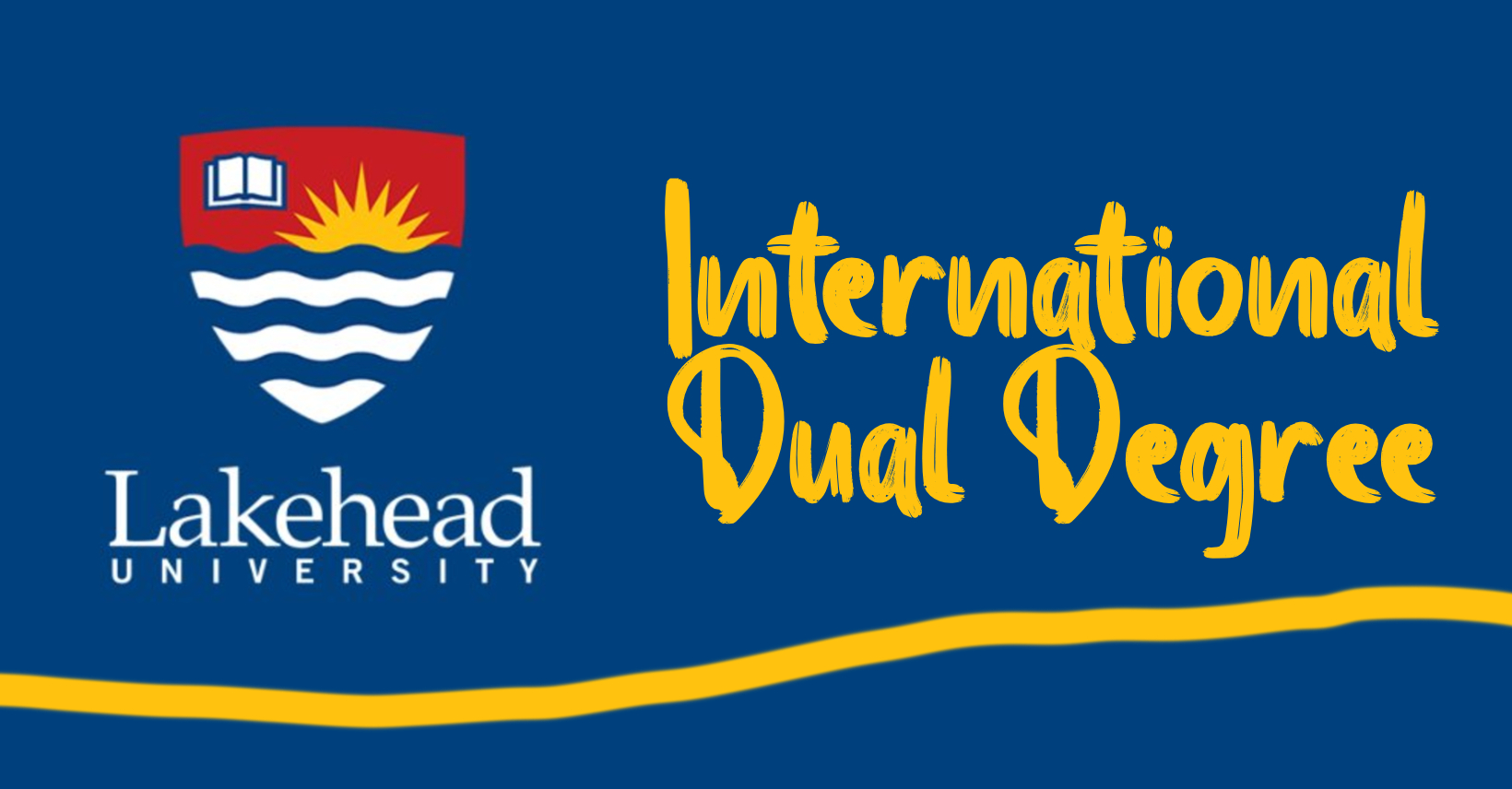 International Dual Degree words and Lakehead Logos