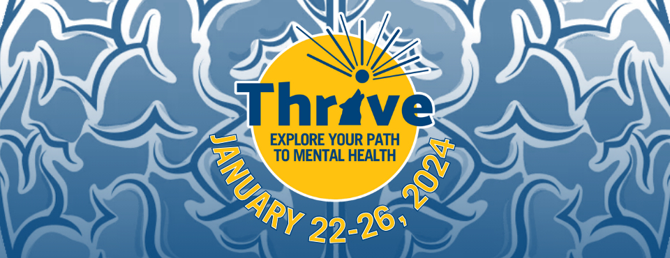 thrive logo with text reading January 22-26, 2024