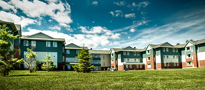 Apartment style residence building on the Thunder Bay campus