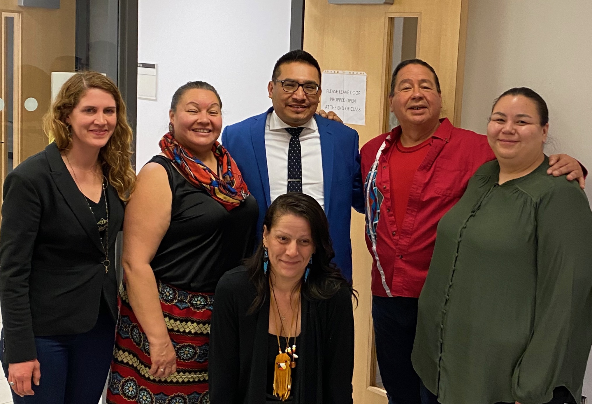 MPP Sol Mamakwa at Ontario School MPP Sol Mamakwa with Dr. Ellen Field and Educators at an Ontario School