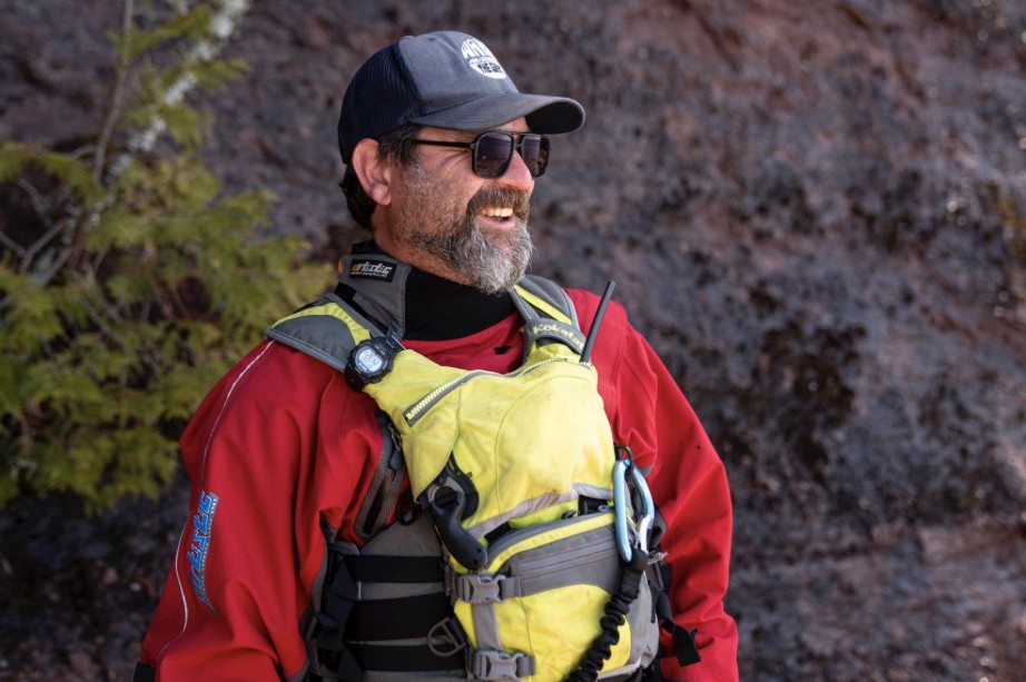 Dr. Rob Stewart Outdoors A profile view of Dr. Rob Stewart outside with a cliff in the background