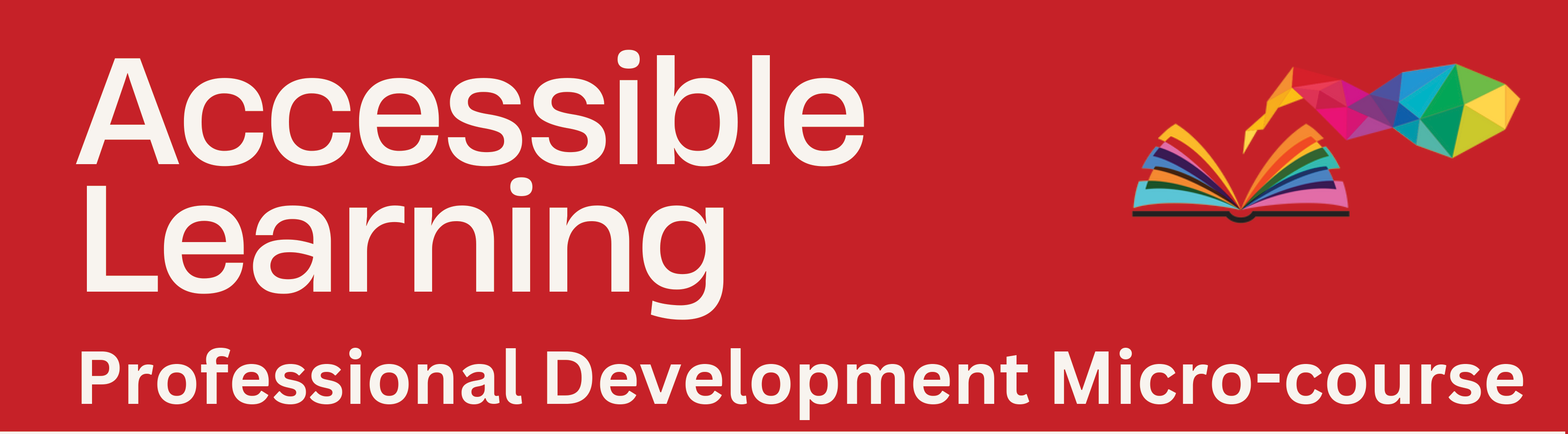 Accessible learning professional development micro-course