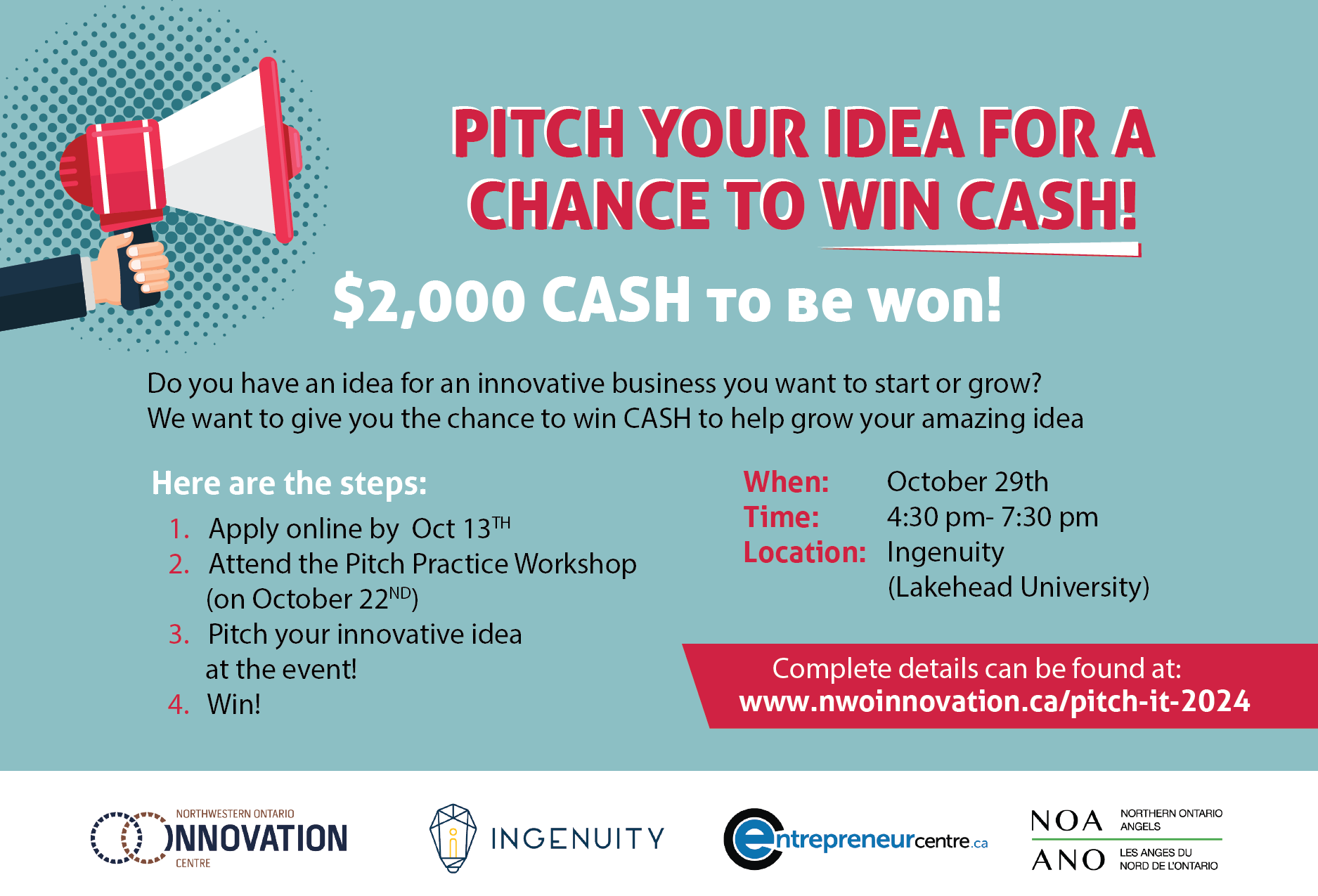 Pitch your idea for a chance to win cash