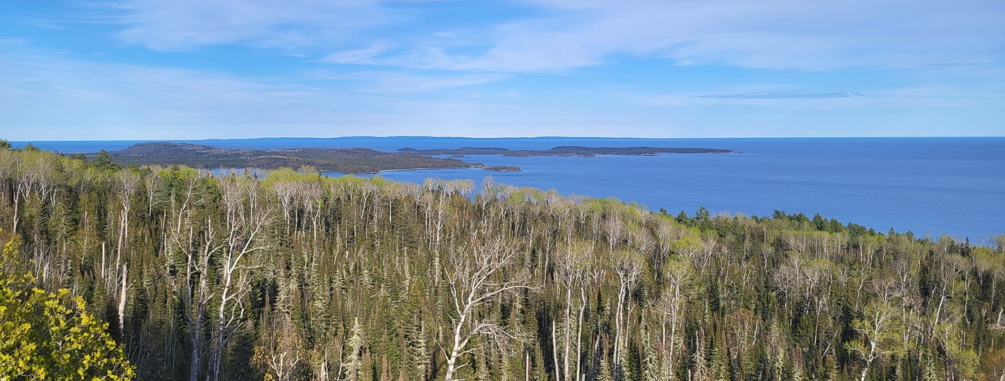 Birds eye view of Lake Superior