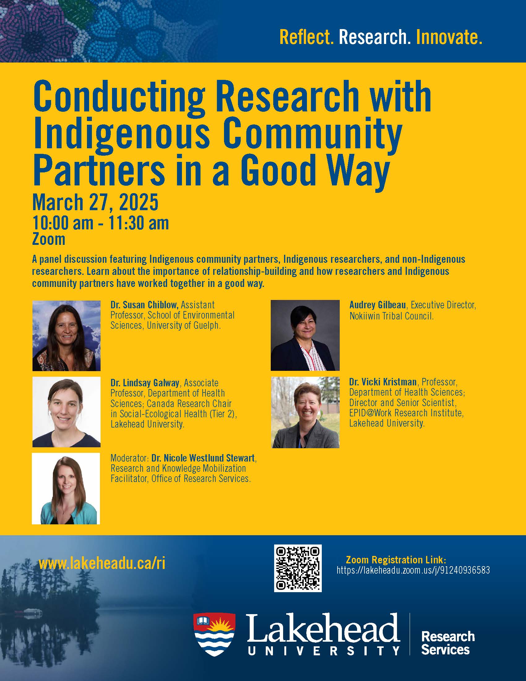 Poster for: Conducting Research with Indigenous Community Partners in a Good Way Poster for: Conducting Research with Indigenous Community Partners in a Good Way