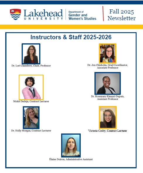 2025 Fall Newsletter preview First page of the Newsletter showing pictures of faculty and staff