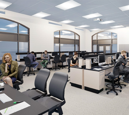 Barrie STEM Hub classroom rendering
