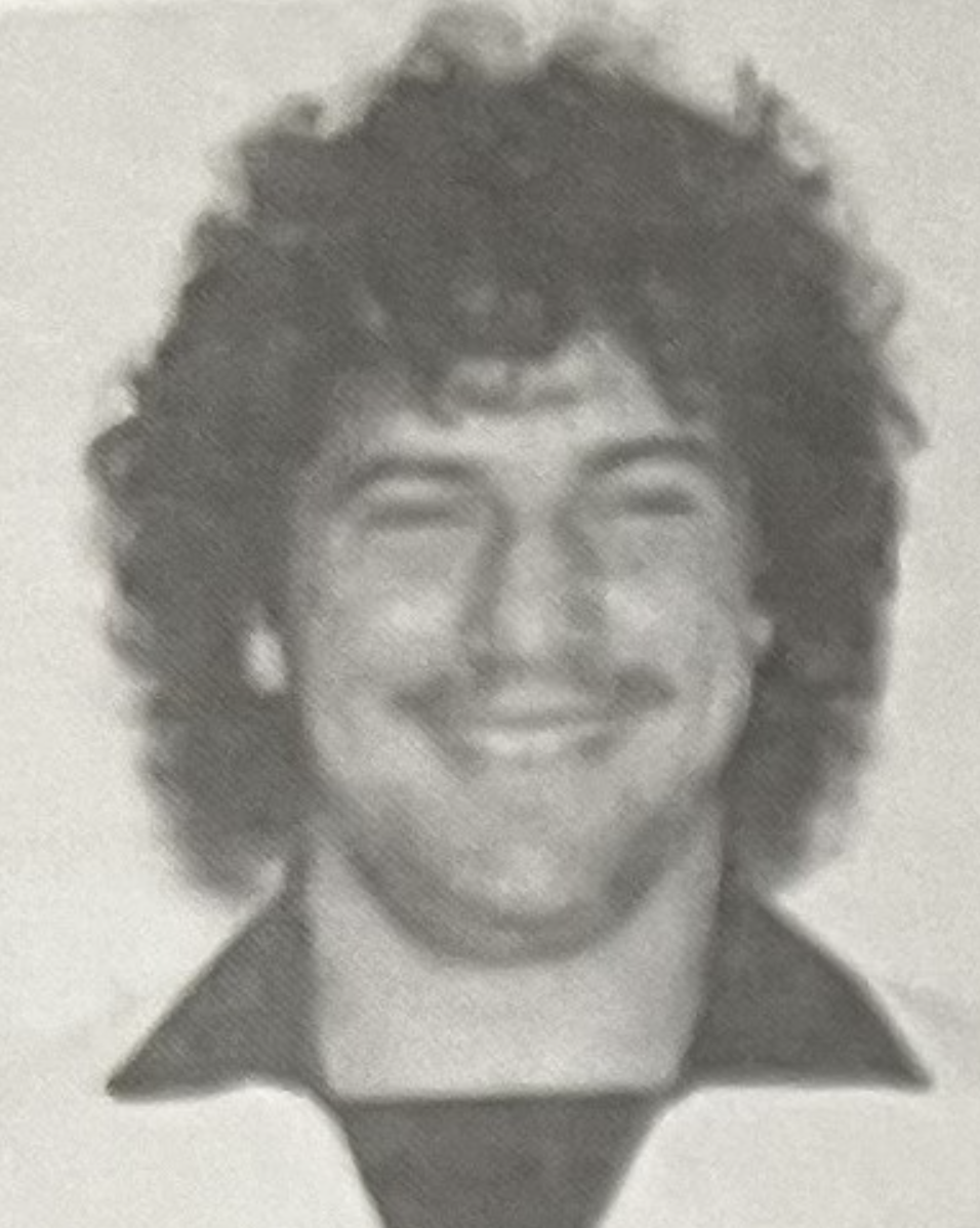 Black and white photo of Peter during his time at Lakehead Black and white photo of Peter during his time at Lakehead