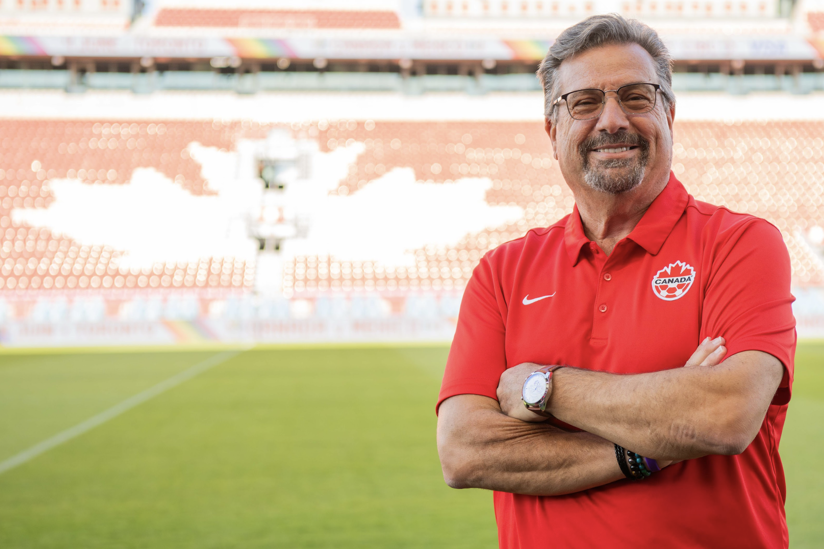 Peter at Soccer Stadium Peter at Soccer Stadium