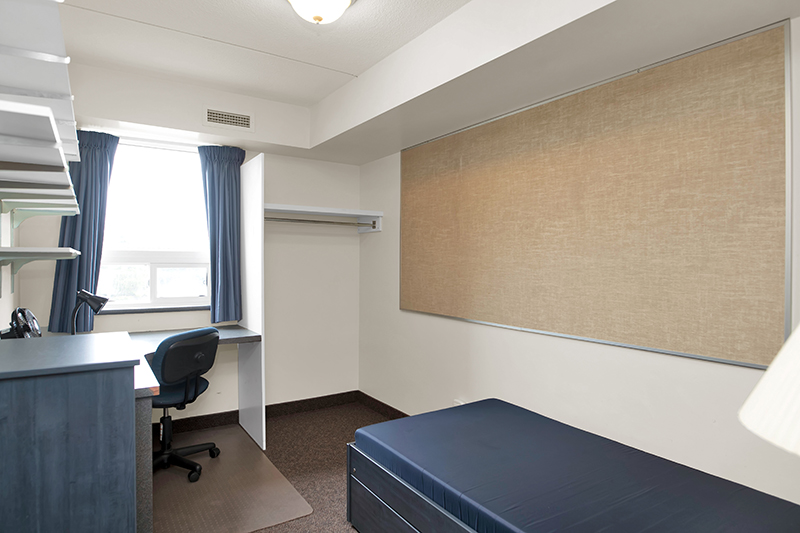One of our apartment bedrooms, showing the view as you enter