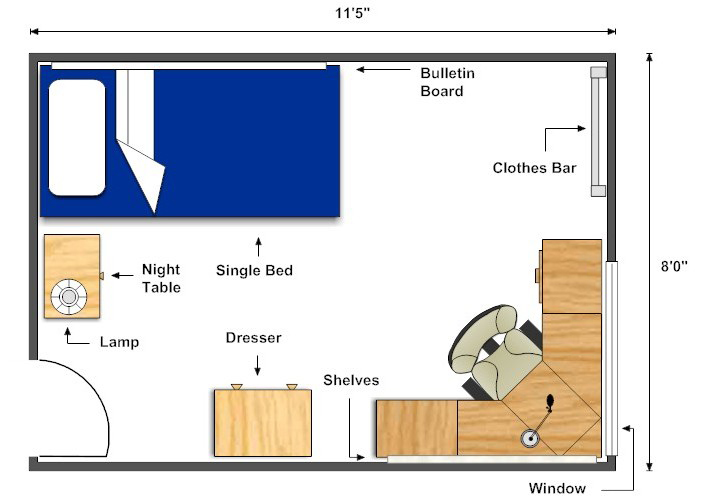 Apartment Bedroom Apartment Bedroom Floor PLan